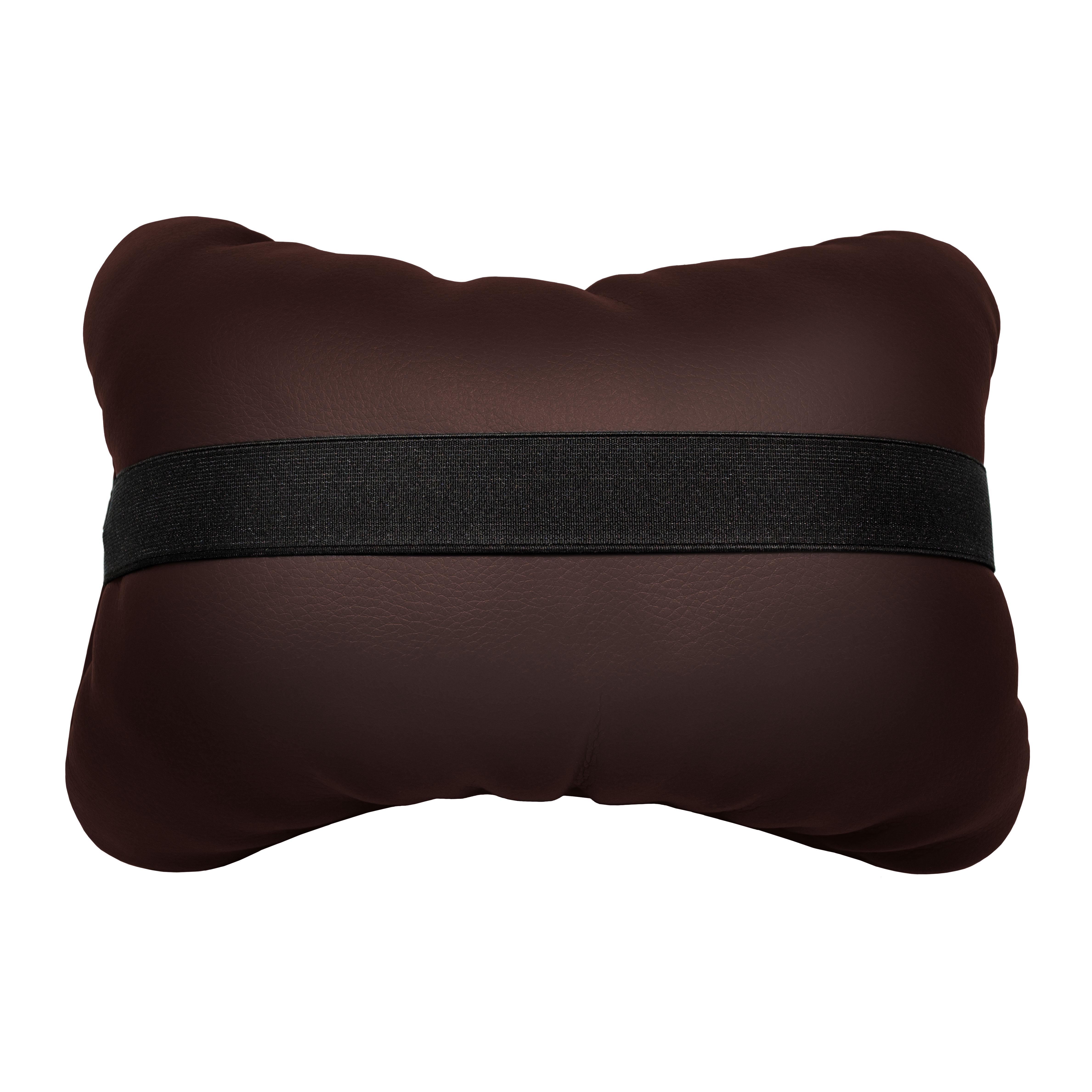 Подушка автомобільна Avtolife Chevrolet для шиї з екошкіри Коричневий (AVT-LBR-18) - фото 2 Подушка автомобільна Avtolife Chevrolet для шиї з екошкіри Коричневий (AVT-LBR-18) - фото 2