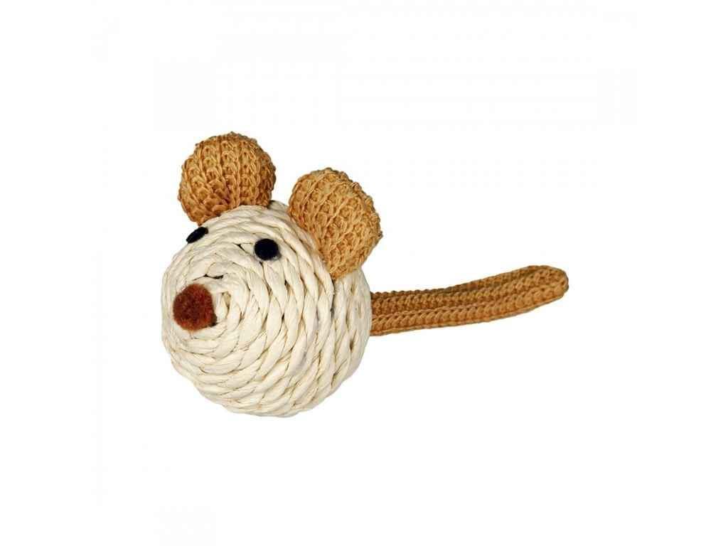 Игрушка для кошек Trixie Мышь из пряжи и погремушкой 5 см (457598)