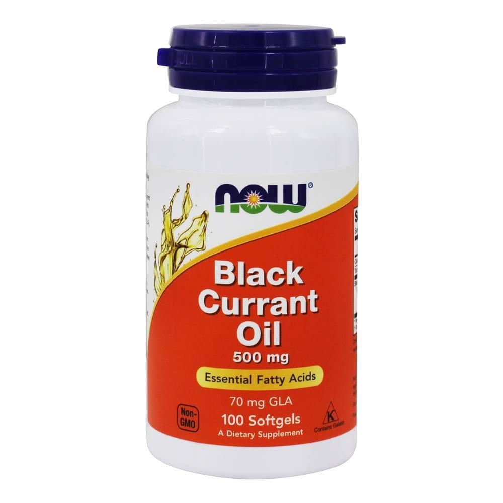 Олія чорної смородини NOW Foods Black Currant Oil 500 mg 100 Softgels