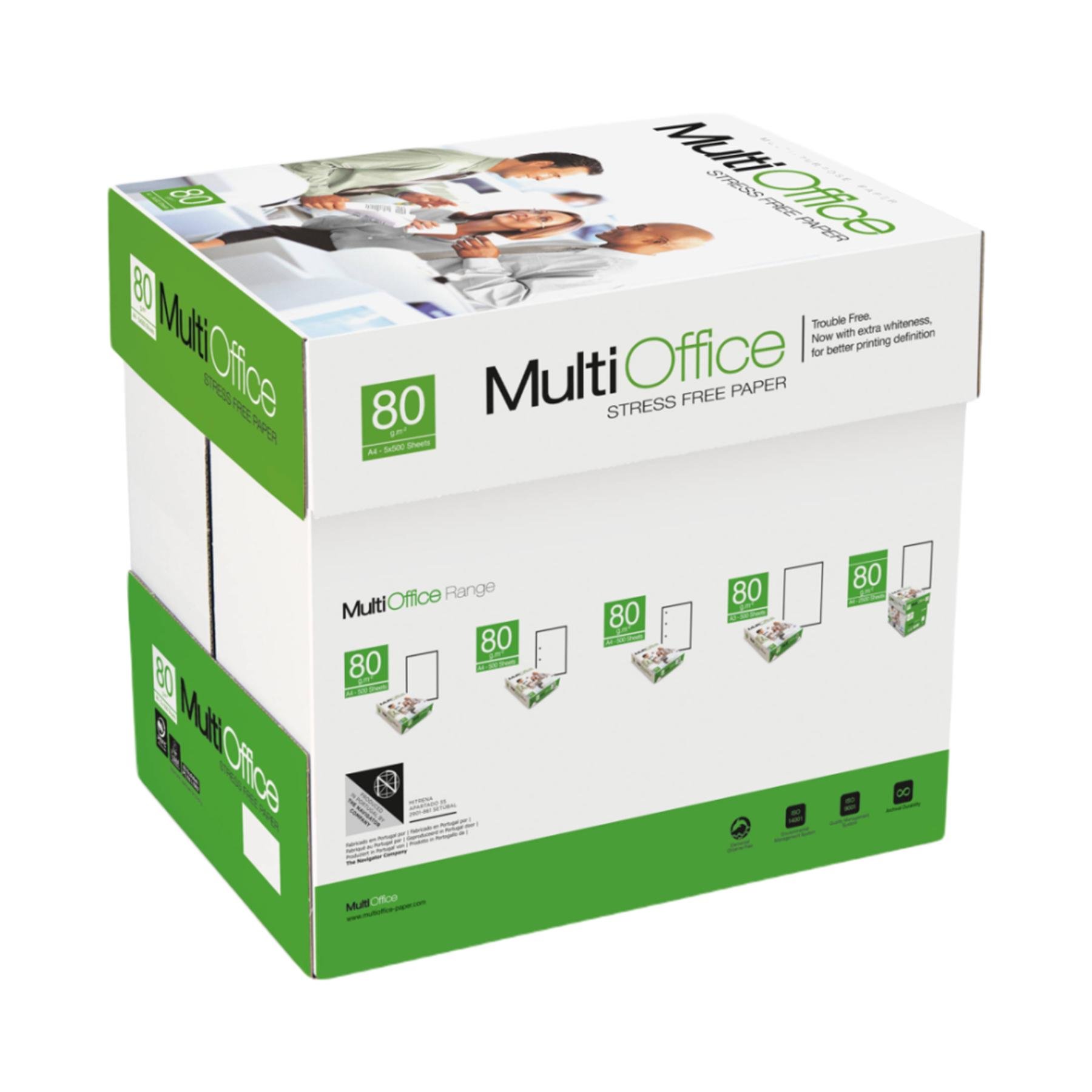 Бумага офисная MULTIOFFICE A4 80 г/м2 500 листов 5 пачек