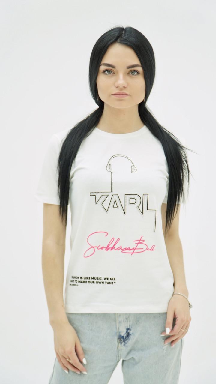 Футболка женская Karl Lagerfeld 385-80660 S White