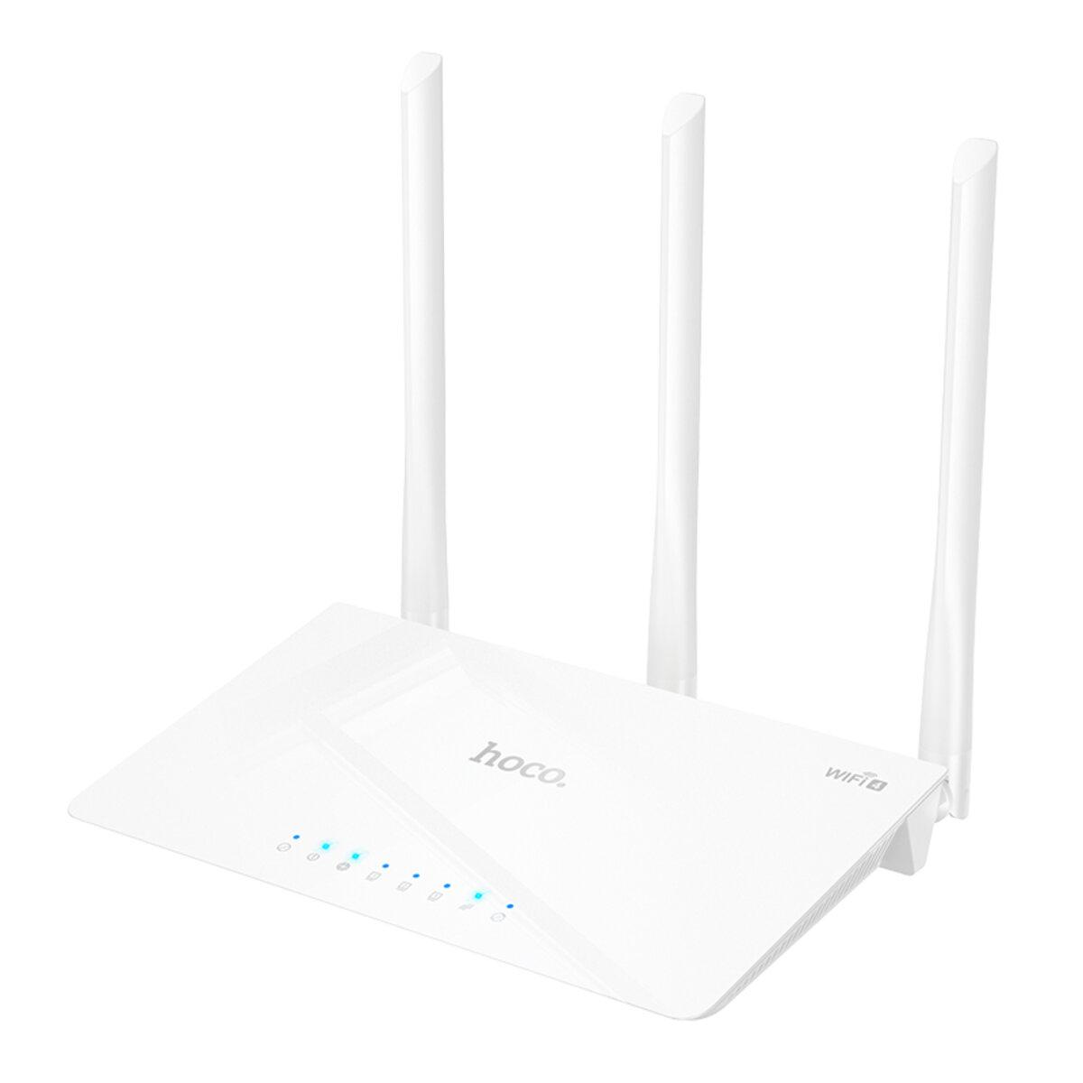 Маршрутизатор Hoco HI30 WiFi4 wireless router EU 2,4GHz White (6942007640688) Маршрутизатор Hoco HI30 WiFi4 wireless router EU 2,4GHz White (6942007640688)