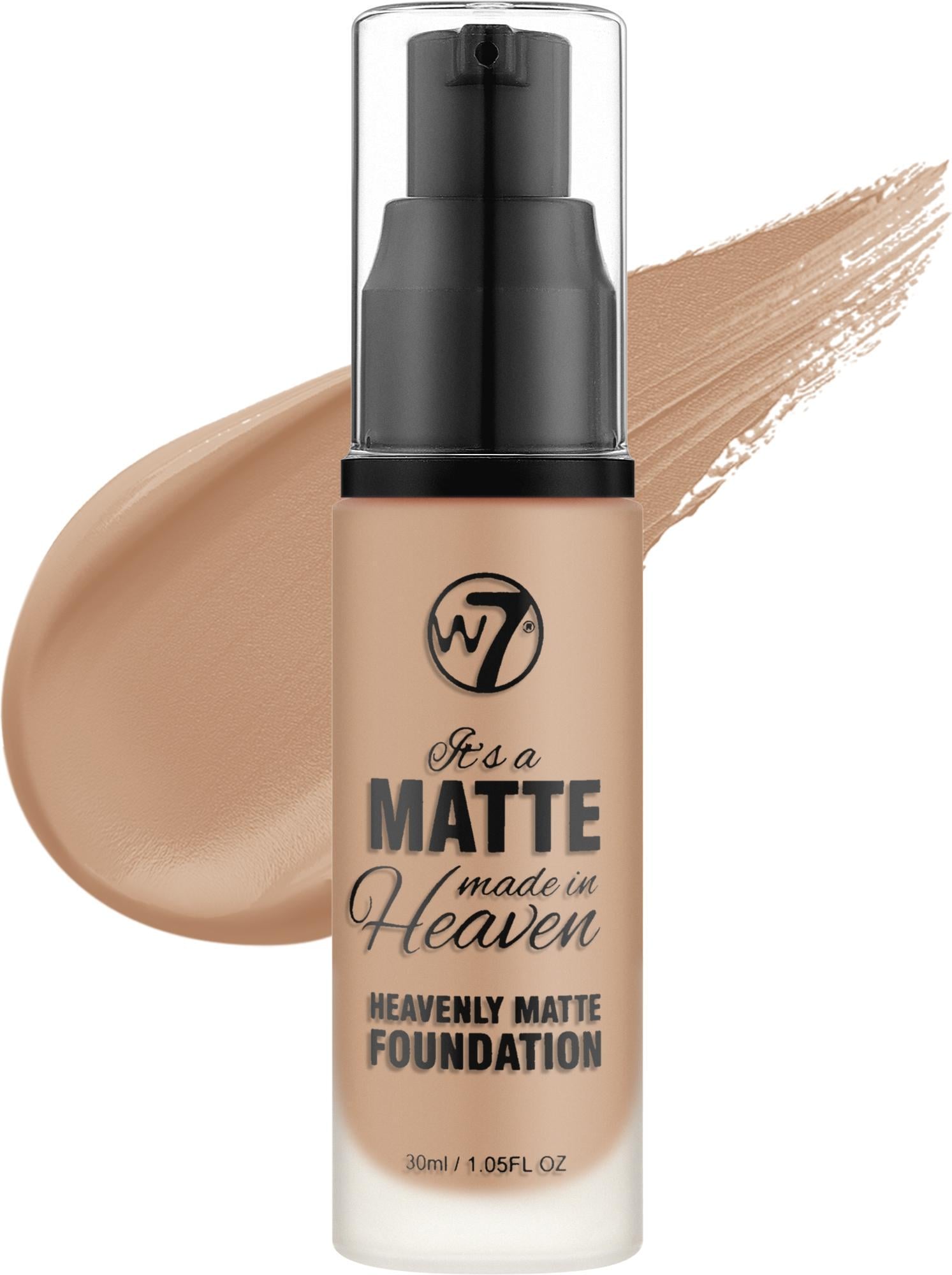 Тональный крем матовый W7 Matte Made in Heaven 30 мл Natural Tan (382703)