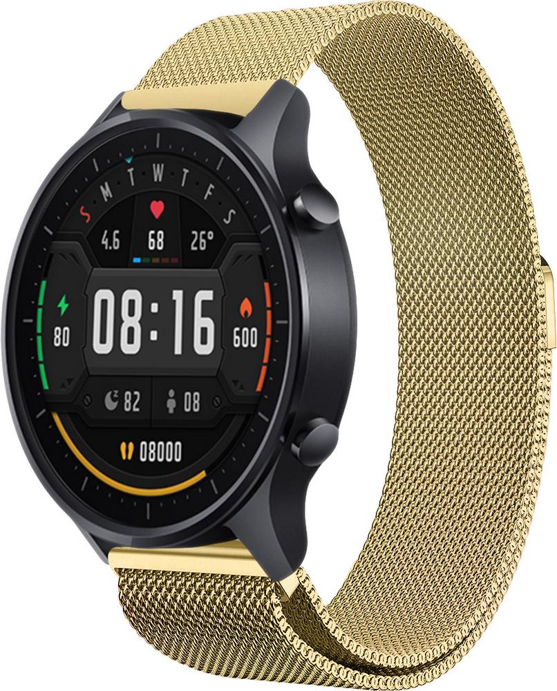 Ремінець Міланська Петля Milano для Xiaomi Mi Watch Color Gold (31486)
