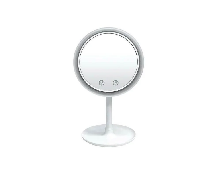 Косметичне дзеркало настільне NuBrilliance Beauty Breeze Mirror з підсвічуванням і вентилятором