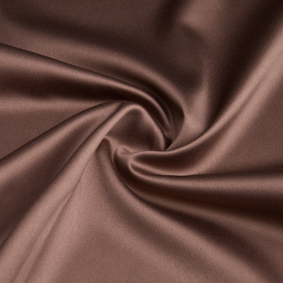 Ткань костюмно-плательная атлас IDEIA Lux 1,5 м Коричневый (2200004248301)