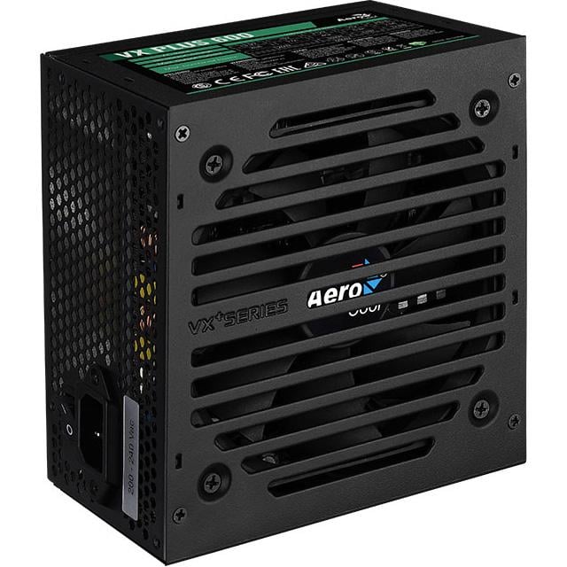 Блок питания AeroCool VX Plus Stealth 600W ATX с вентилятором 120 мм Black (ACPN-VS60NEY.12)