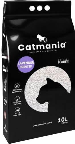 Наполнитель для кошачьего туалета Catmania Лаванда бентонитовый/комкующий 10 л Фиолетовый (8682162004069)