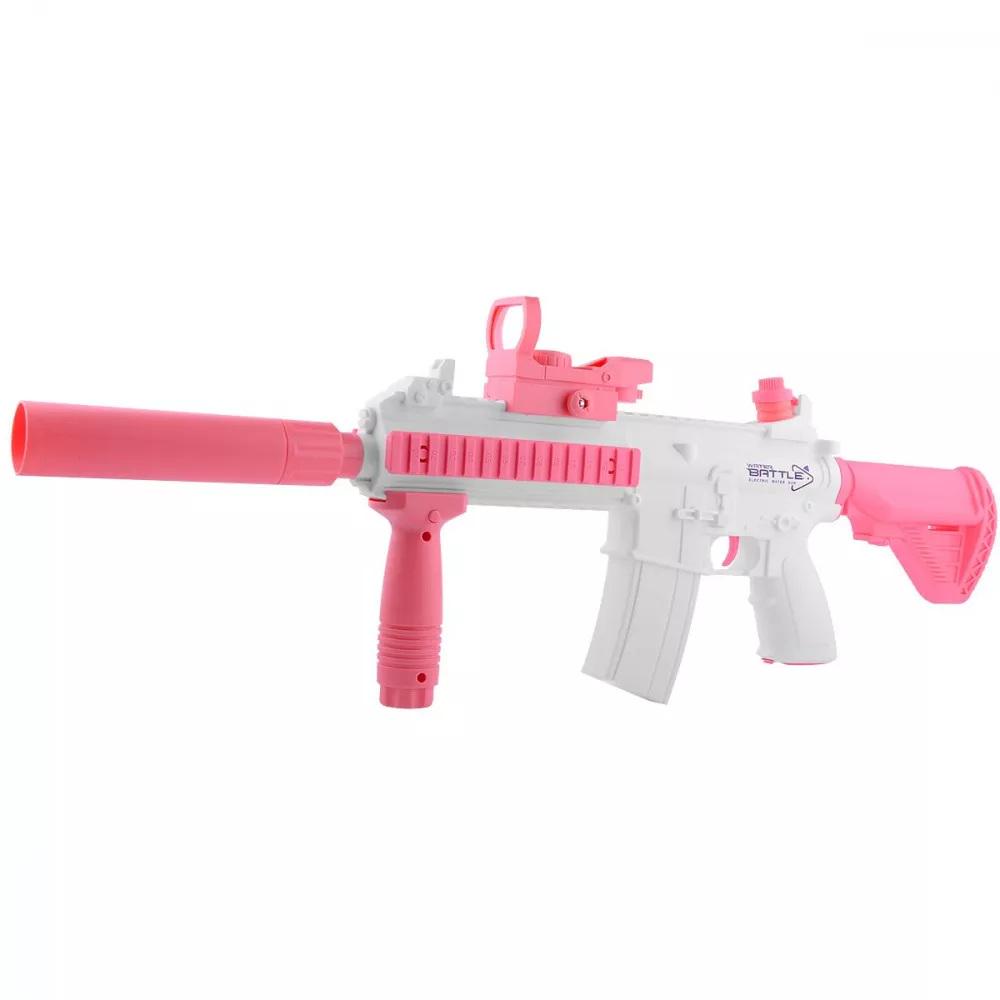 Игрушечный водяной автомат Water Gun M416 300 мл 500 мАч USB Pink (24868866)