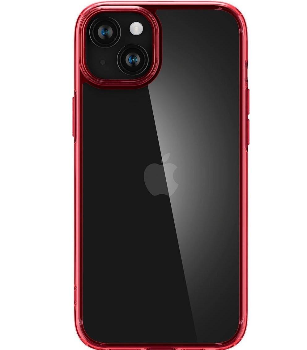 Чехол-бампер для телефона Spigen Ultra Hybrid Apple iPhone 15 Plus Red (ACS06654)