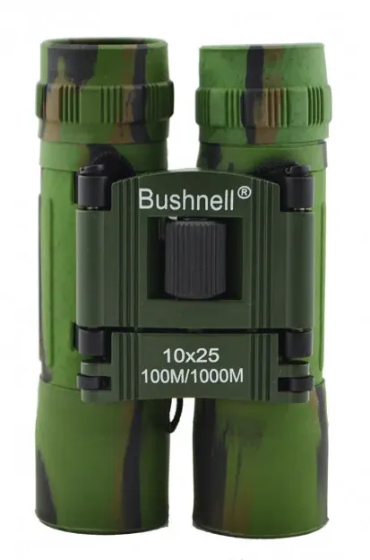 Бинокль портативный Bushnell Army 10х25 100/1000 м складной с чехлом (85d55122) - фото 6