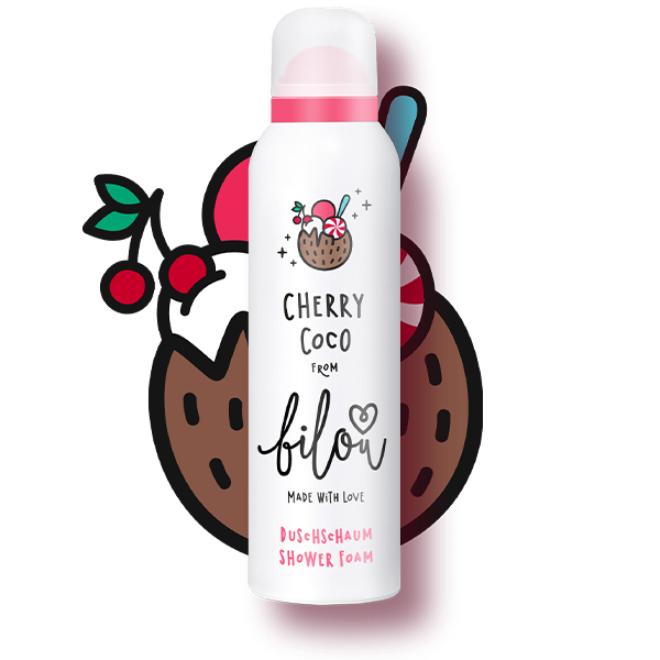 Піна для душу Bilou Cherry Coco Shower Foam з ароматом Свіжі ягоди та кокосовий йогурт 200 мл - фото 2