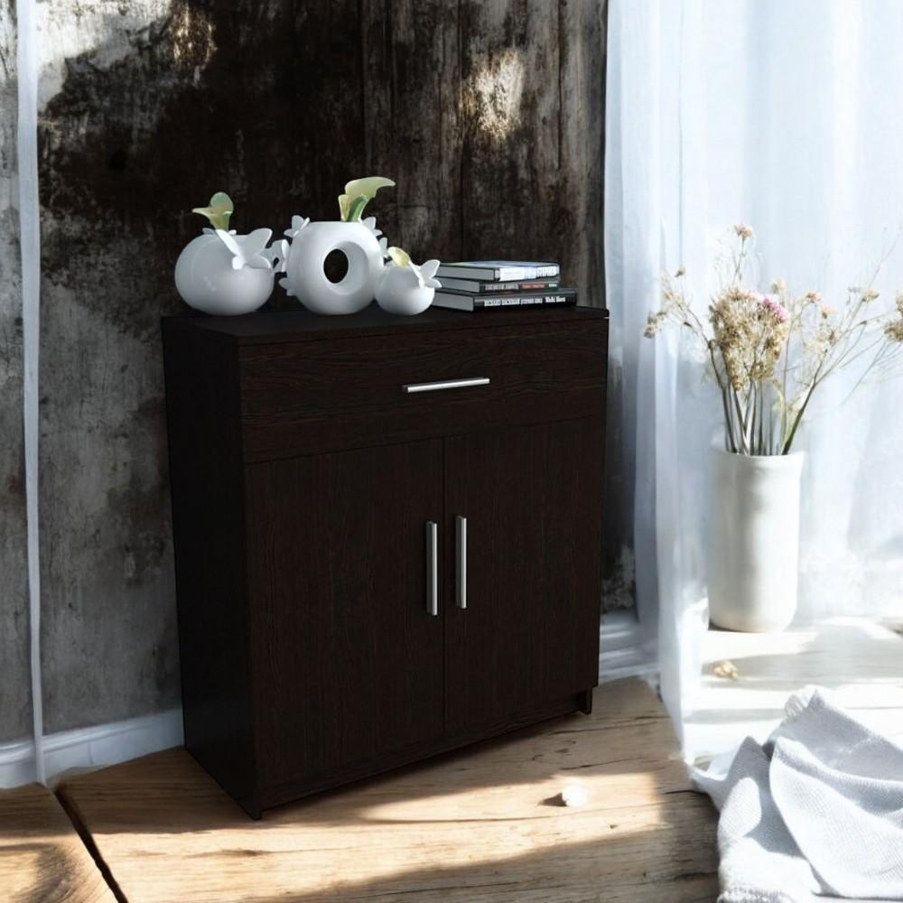 Комод для речей з 1 шухлядою та 2 дверцятами Венге темний (Р92в) - фото 2 Комод для речей з 1 шухлядою та 2 дверцятами Венге темний (Р92в) - фото 2