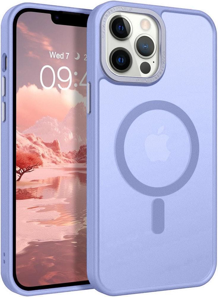 Противоударный чехол Space MagSafe iPhone 14 Pro Max (матовый) Lilac (37927-3B)