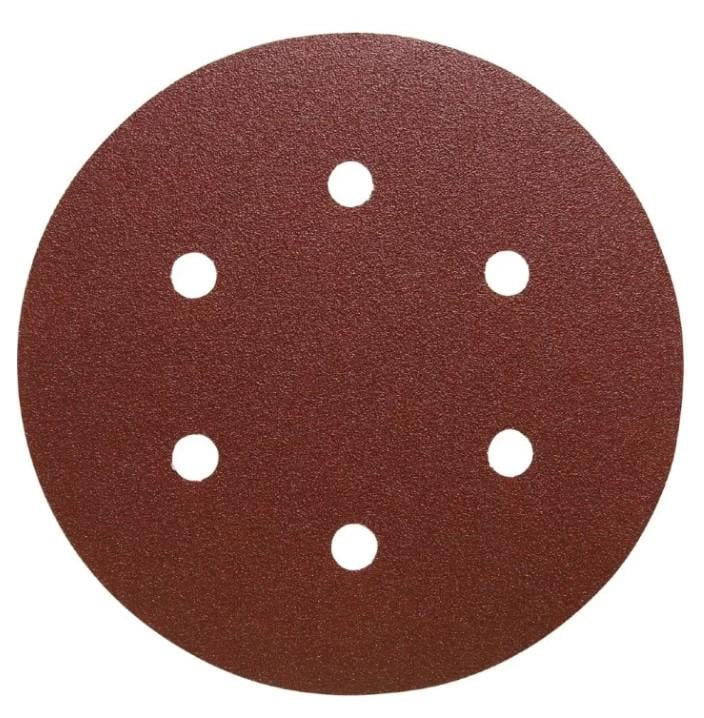 Лист шлифовальный бумажный Klingspor PS18EK 150 мм 6 отверстий P240 (21333)