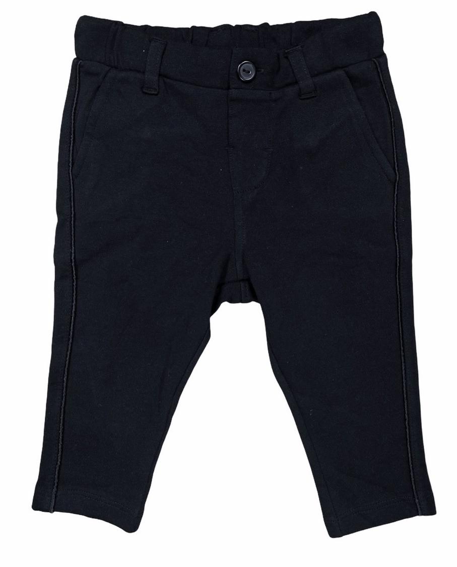 Брюки для мальчика H&M 0808966001 хлопковые 12-18 месяцев 86 см Черный (66390)