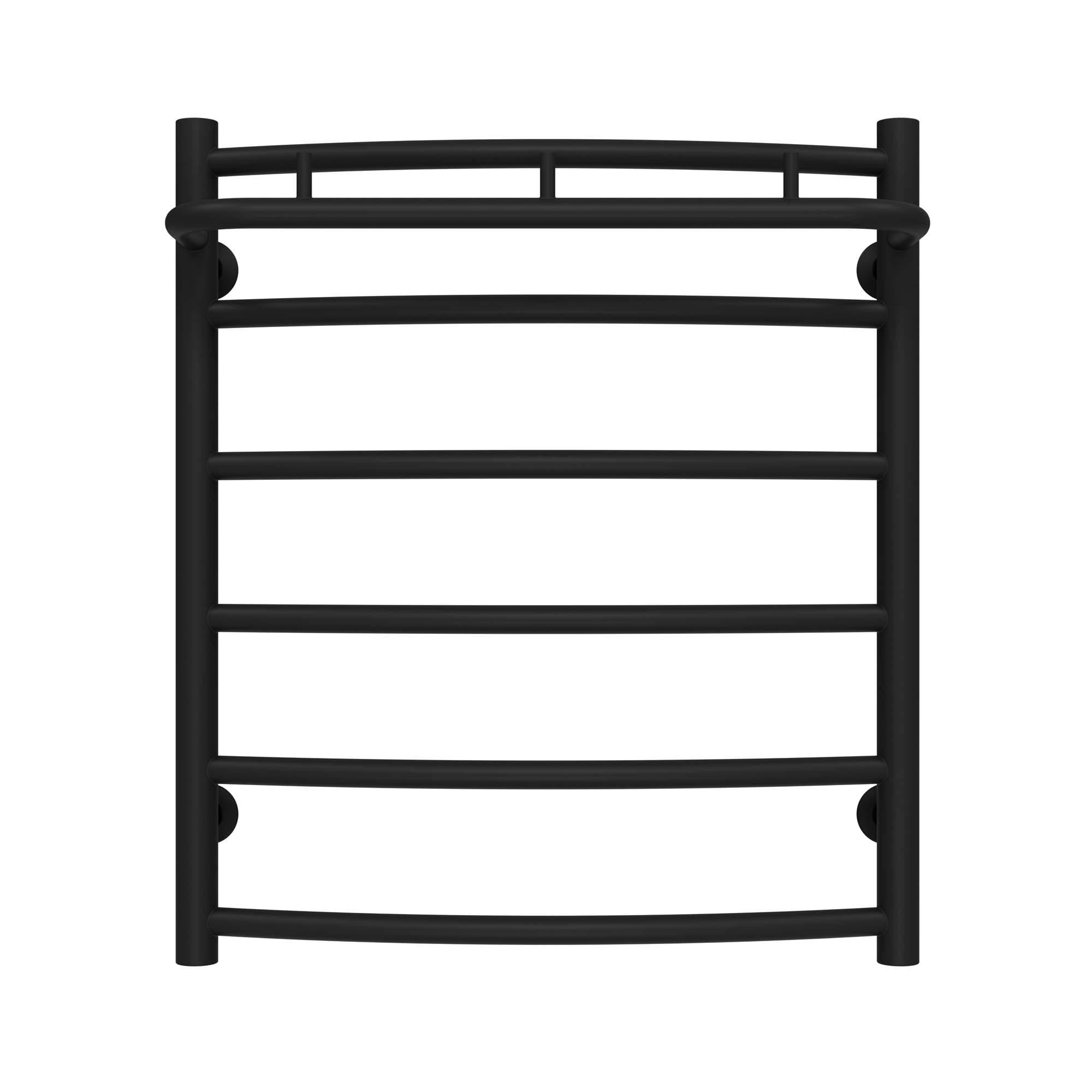 Полотенцесушитель водяной Deffi Классик N П6 нижнее подключение нержавеющая сталь 500х600 мм Черный (C.KN.60.50.6.B.A)