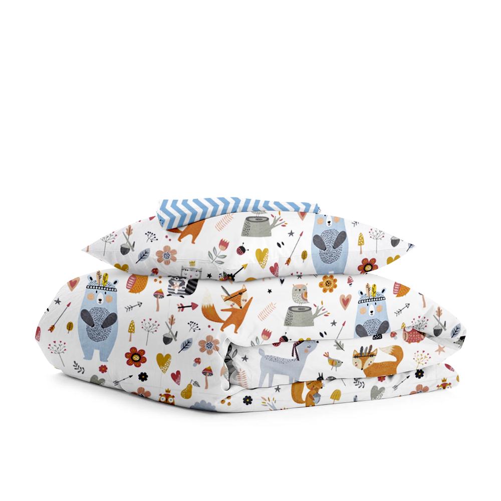 Комплект подросткового постельного белья Cosas Animals Indi White 160х220 см (4822052045107)
