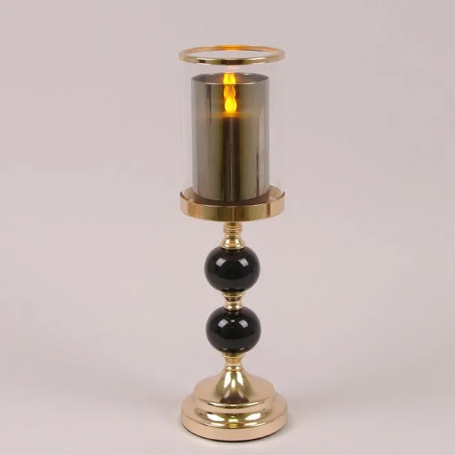 Підсвічник металевий Flora Золотий (26328) - фото 2