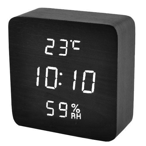 Часы сетевые VST-872S-6 с отображением температуры и влажности USB (2074006676)