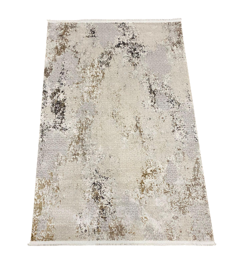 Ковер Aqua A114F 0,8х1,5 м Grey/Yellow (6224-10)