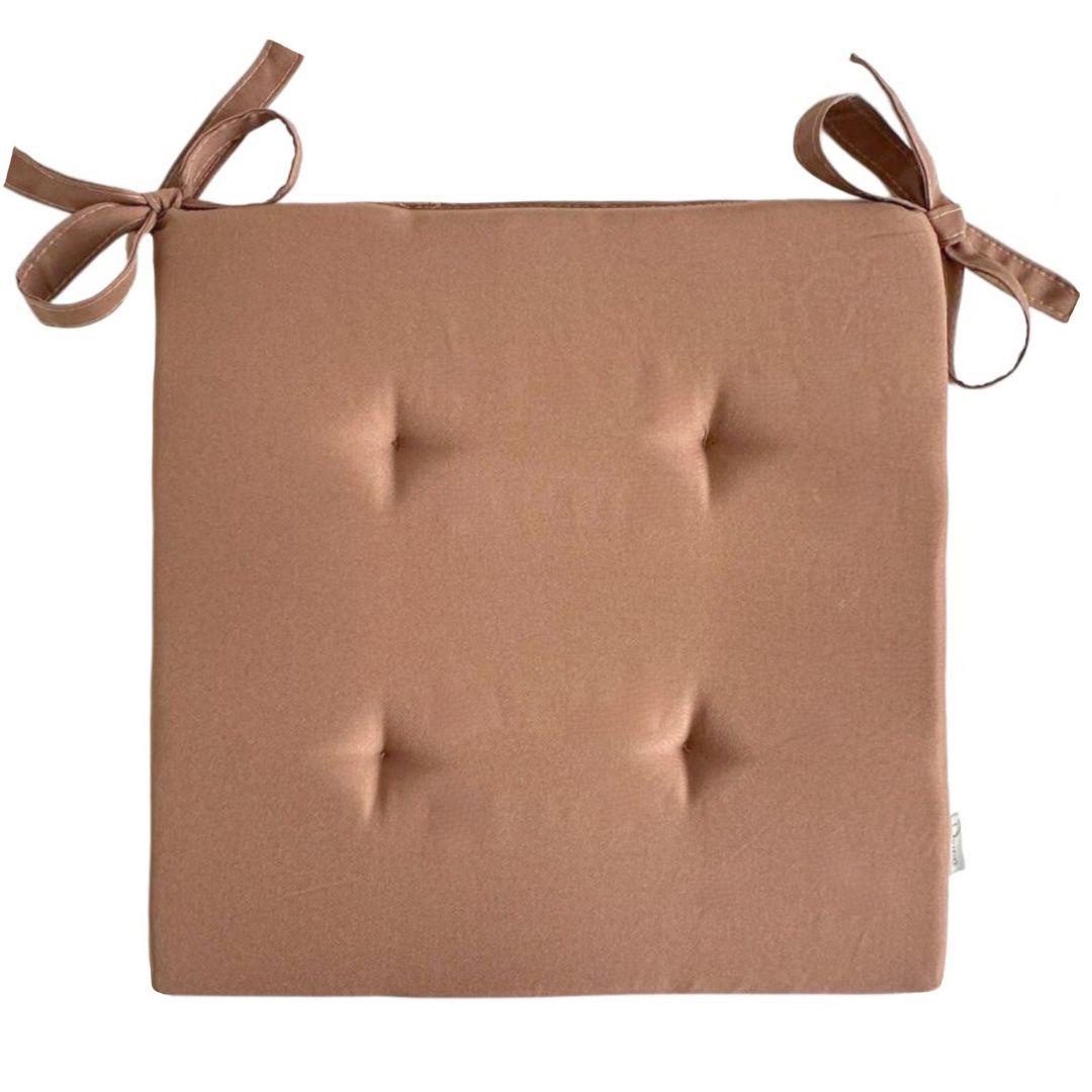 Подушка для стула/кресла/табурета 40х40х2 см Светло- коричневый (1798700336) - фото 1