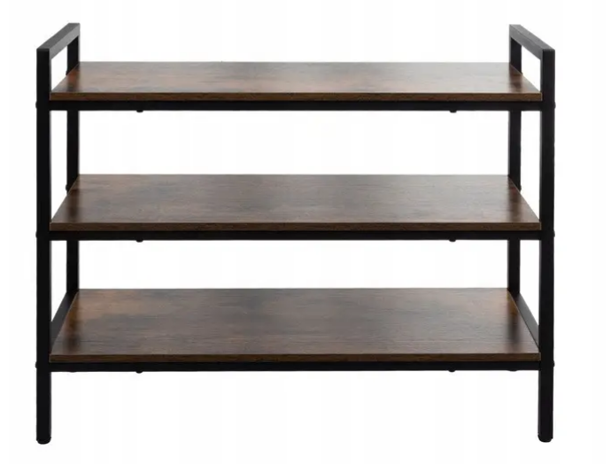 Полка для обуви Ruhhy 27038 3 яруса металл/дерево (27038)
