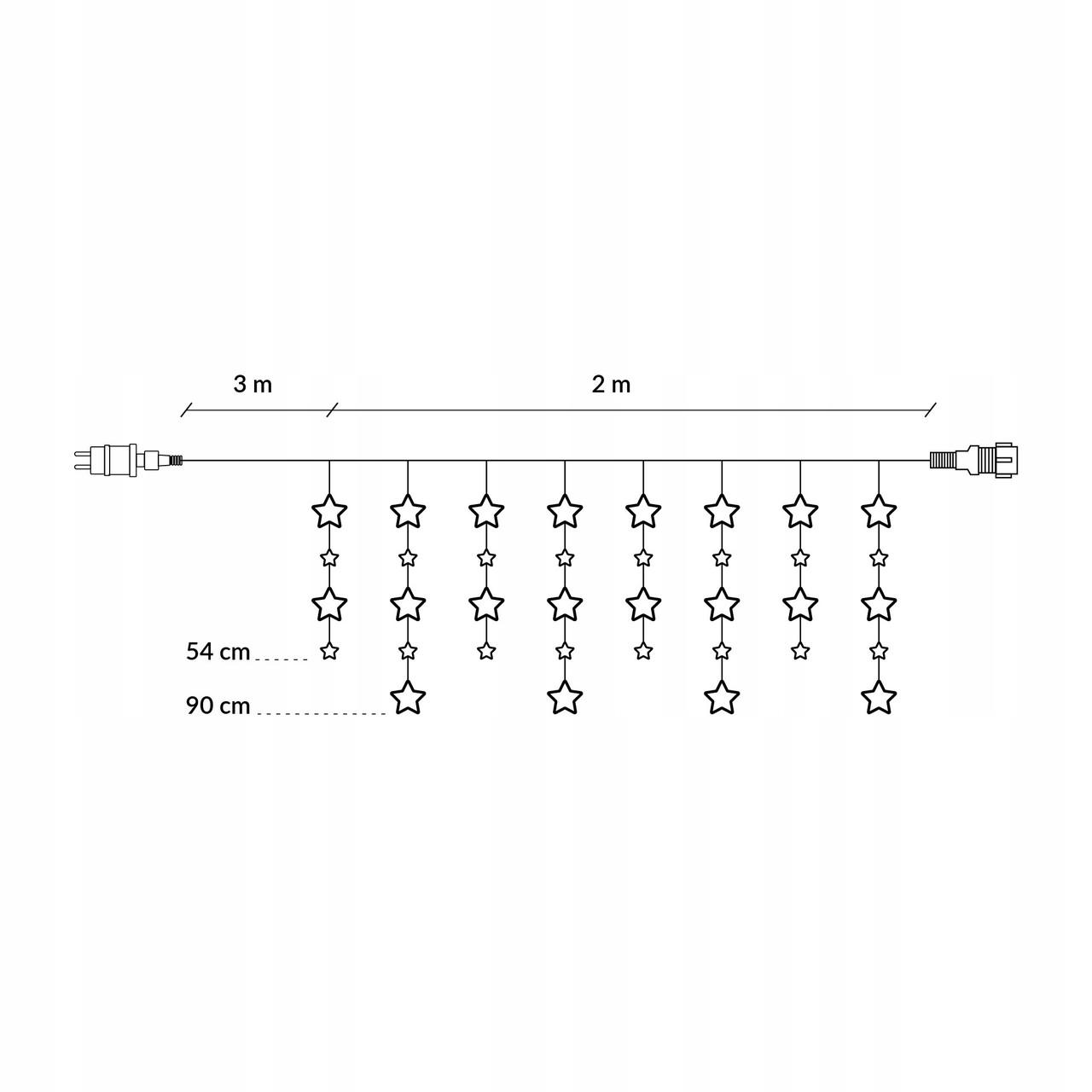 Гірлянда-бахрома вулична Springos 2 м 138 LED Warm White (CL4012 s-vida L) - фото 7