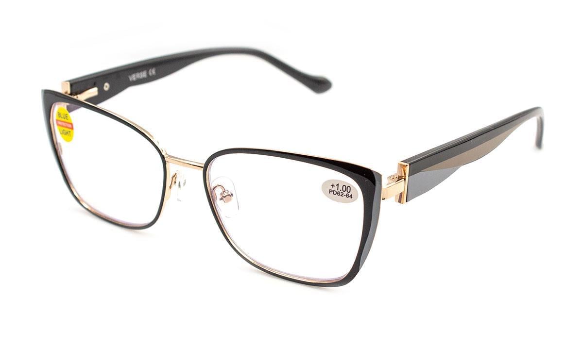 Окуляри для зору в металевій оправі Verse 24035-C1 Blue Blocker +1,25 (36731131)