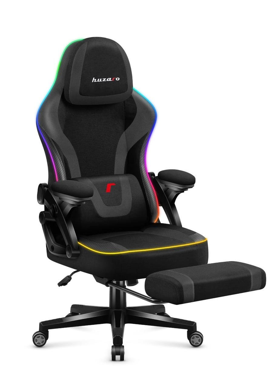 Компьютерное кресло Huzaro Force 4,6 ткань RGB Black (19047650) - фото 1