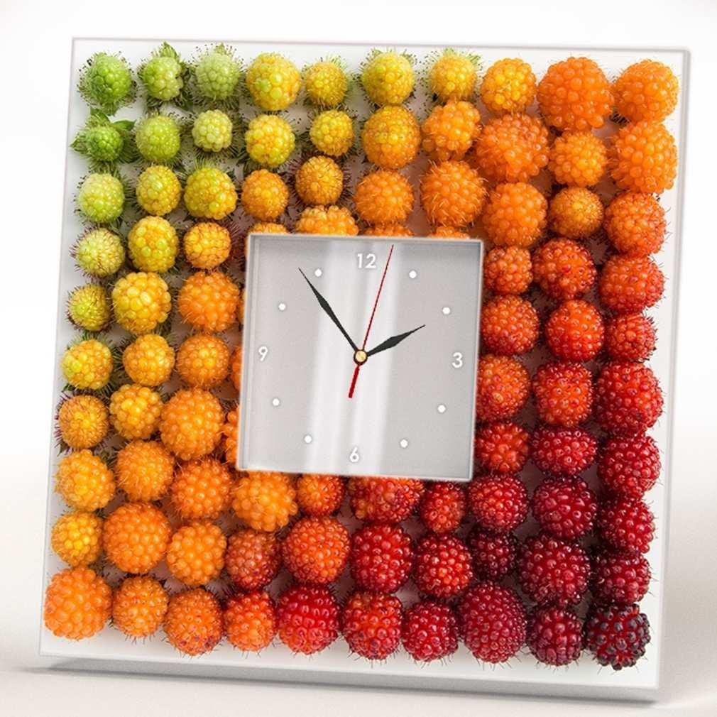Годинник настінний для будинку WonderCloud ягоди за кольором 260x260 мм (C00495)