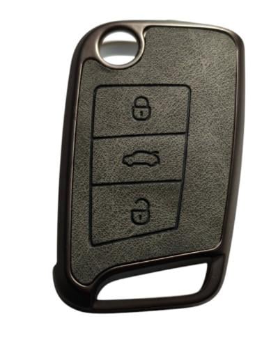 Чехол для ключа Volkswagen со вставками замши (2454388231)