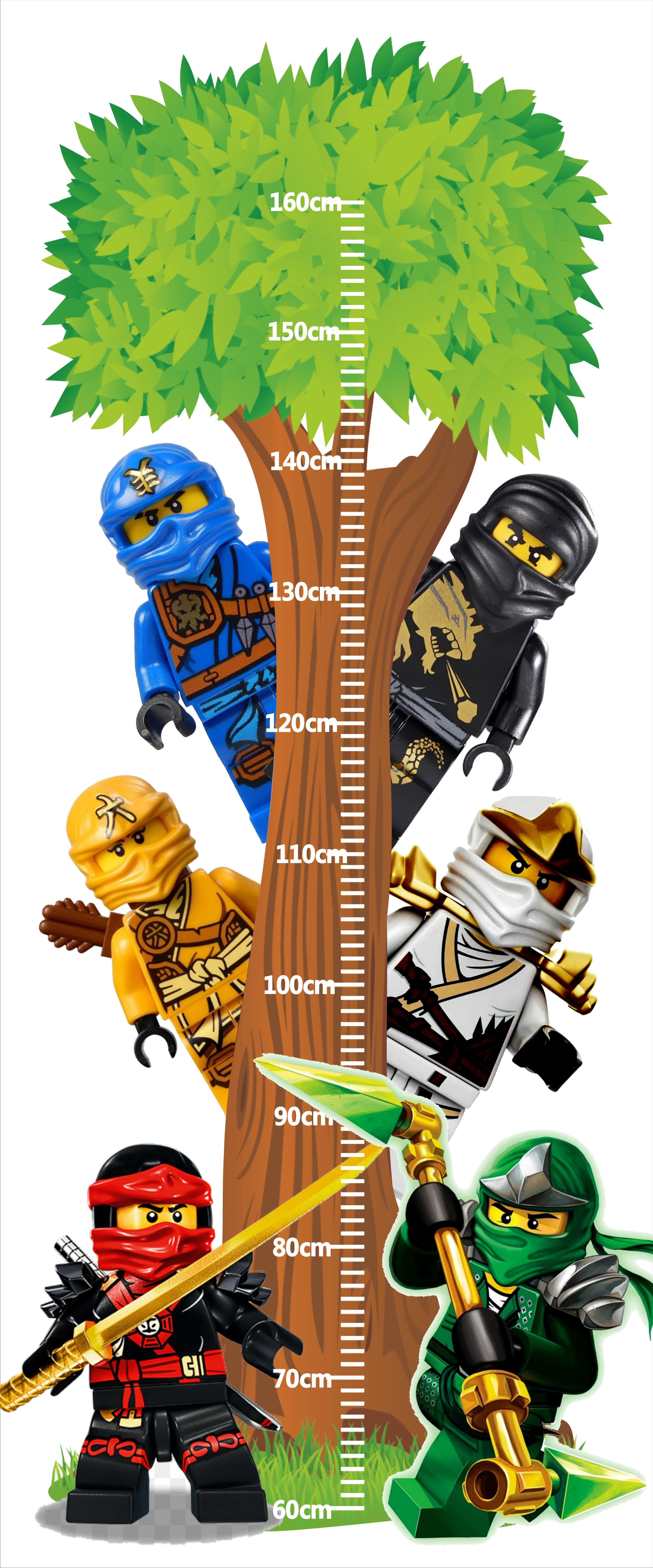 Ростомер детский Лего Ниндзяго 120х50 см (23)