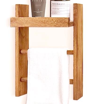 Полка для ванной из дерева Бернау Сиена (ВНП/012205) Полка для ванной из дерева Бернау Сиена (ВНП/012205)