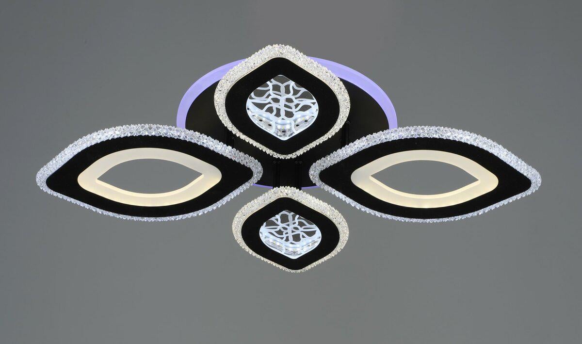 Люстра светодиодная акриловая B S2353/2/2 BK 76W (SP000040548) Люстра светодиодная акриловая B S2353/2/2 BK 76W (SP000040548)