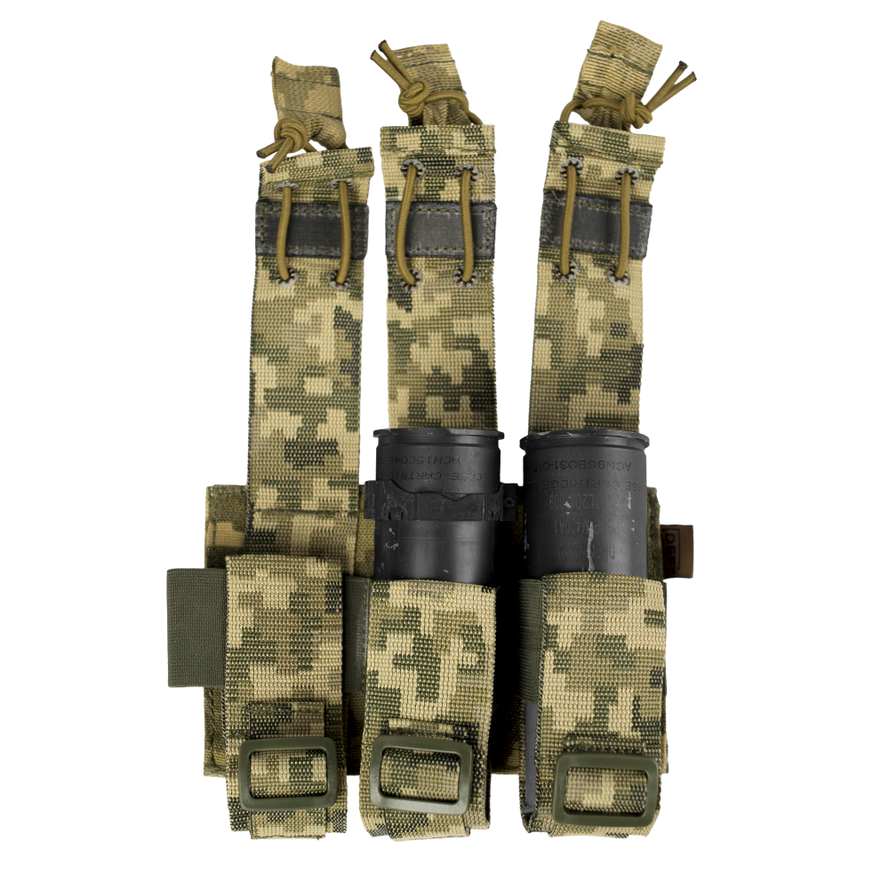 Подсумок для выстрелов ВОГ гранат Trinity 40 мм MM14 Pixel
