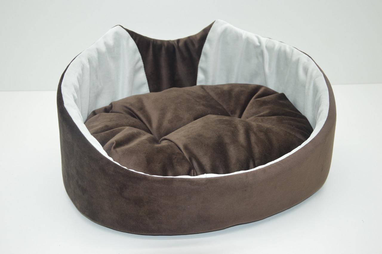 Лежак для собак и котов Cat №3 425х560х190 мм Коричневый