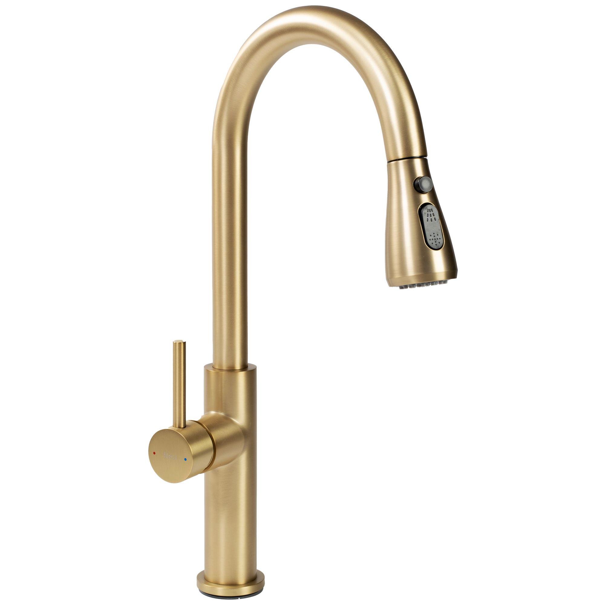 Смеситель для кухни Rea Nest Brushed Gold (REA-B6600)