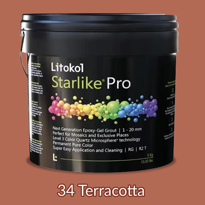 Затирка эпоксидная гелевая Litokol Starlike Pro 34 Terracotta 2,5 кг (STPROTCT02.5)