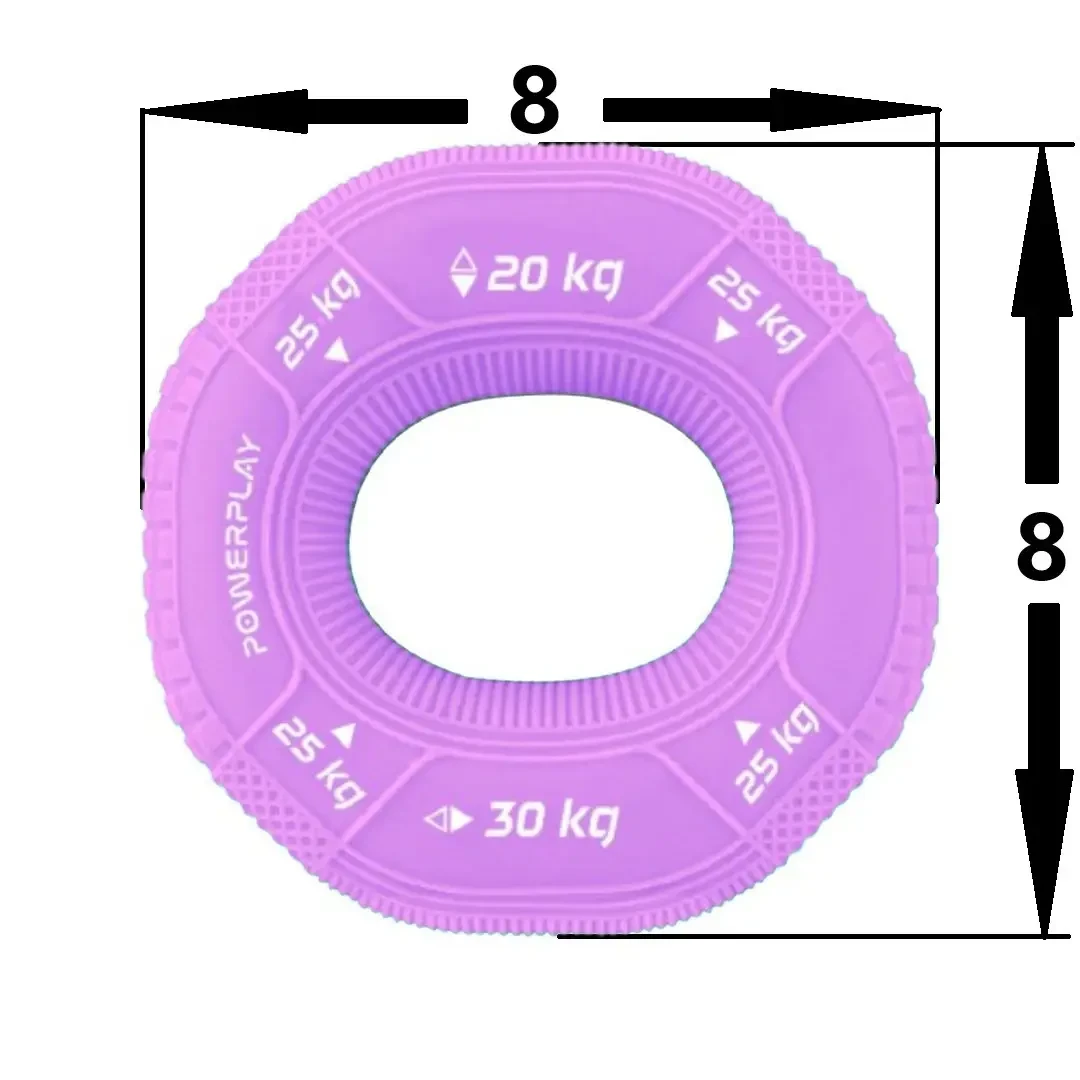 Еспандер кистьовий силіконовий PowerPlay PP-4331 Hand Grip Medium Фіолетовий - фото 2