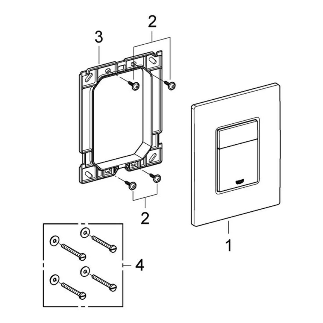 Інсталяція Grohe Rapid SL 3884966Q із унітазом безобідковим Kroner Eifel WHI493436 RIMLESS з сидінням - фото 10