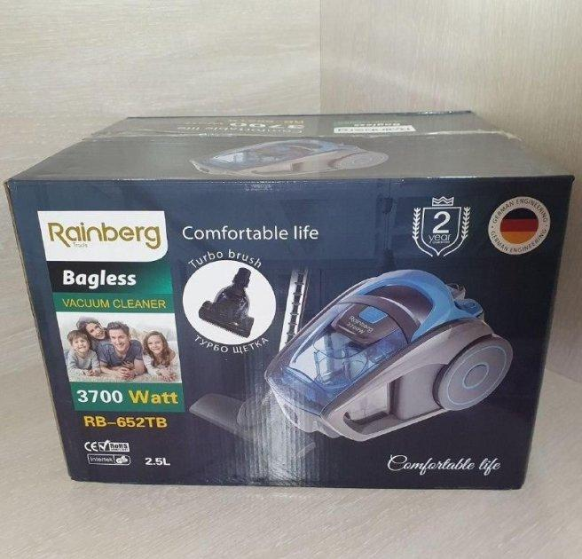 Пылесос Rainberg RB-652TB 3700W 2,5 л циклонный с турбощеткой и насадками (ML-04827) - фото 12 Пылесос Rainberg RB-652TB 3700W 2,5 л циклонный с турбощеткой и насадками (ML-04827) - фото 12