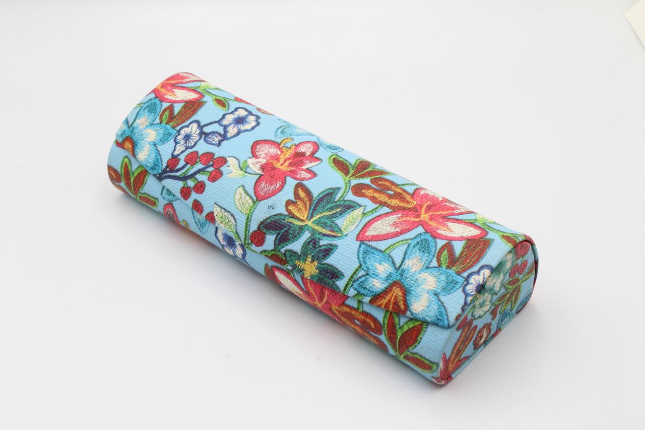 Футляр для окулярів Ф257 на магніті 150x50x30 мм Блакитний (2861439588)