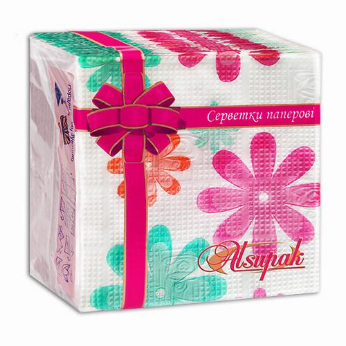 Салфетка Alsupak Цветы 40 шт.