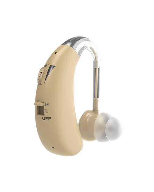 Підсилювач слуху VivaPhon акумуляторний завушний Бежевий (J-963)