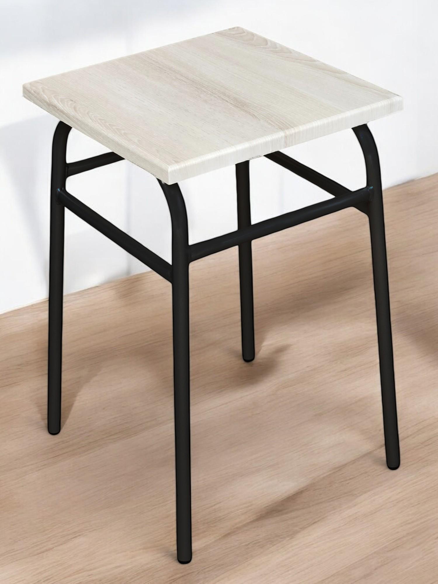 Табурет Классик Наша Ковка твердое сиденье Черный/Аляска