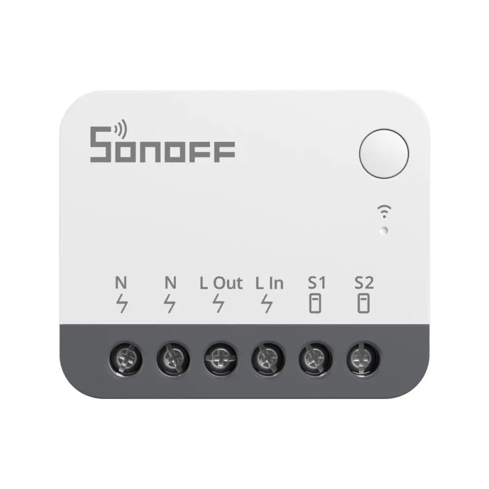 Перемикач реле одноканальне з нульовою лінією SONOFF Zigbee Smart Switch ZBMINIR2 Extreme Neutral Wire Required White