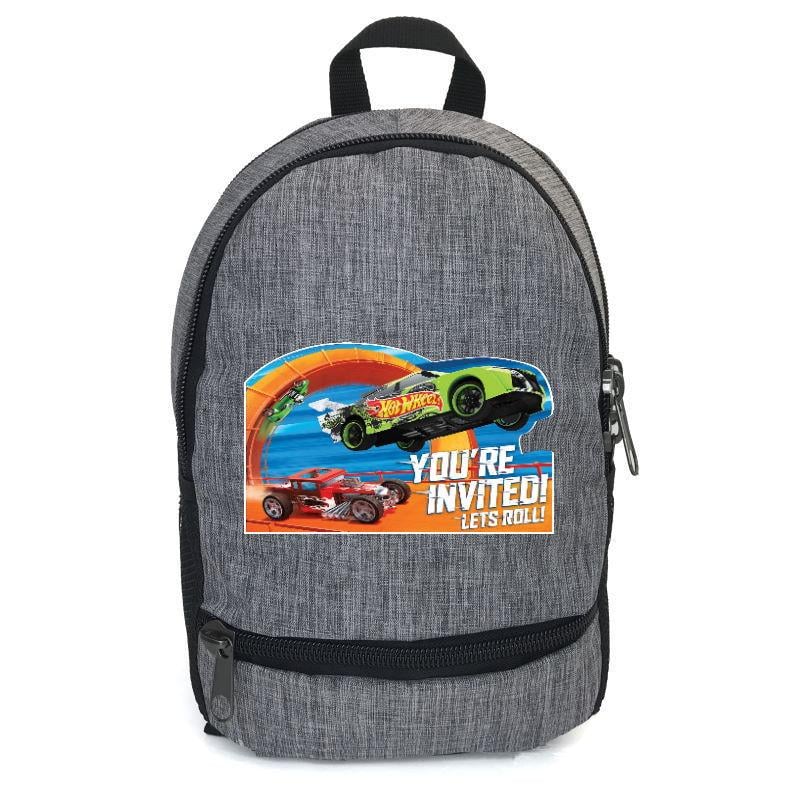Школьный рюкзак Cappuccino Toys с принтом Hot Wheels-004 12,5 л Серый (1391880478)
