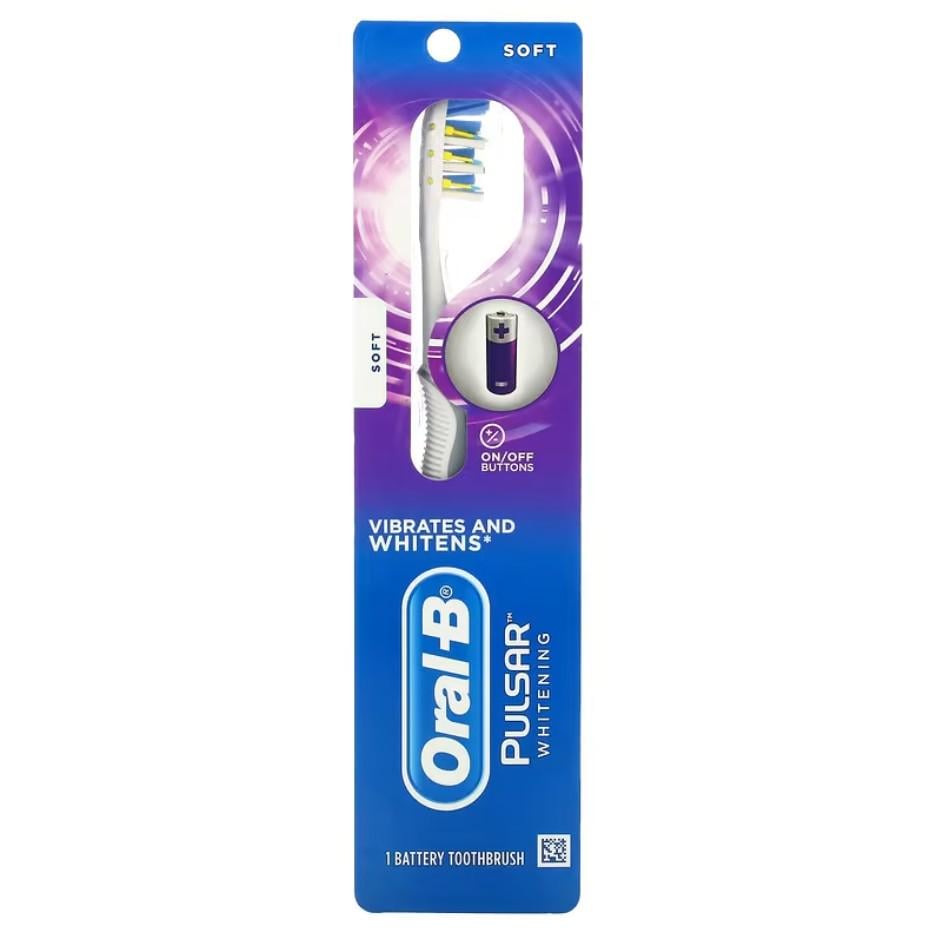 Зубная щетка Oral-B Pulsar Whitening Battery Powered Toothbrush Soft