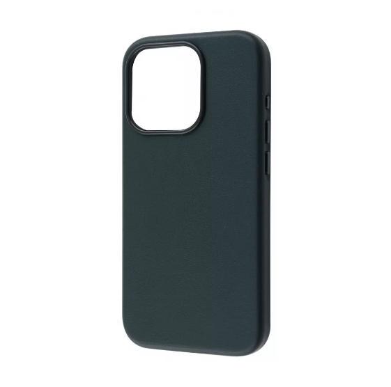 Чохол-накладка для телефону WAVE Premium Leather Edition Case with Magnetic Ring - iPhone 15 Pro forest green (512280018)